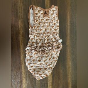 Little Sleepies Rust Rainbows Bubble Romper